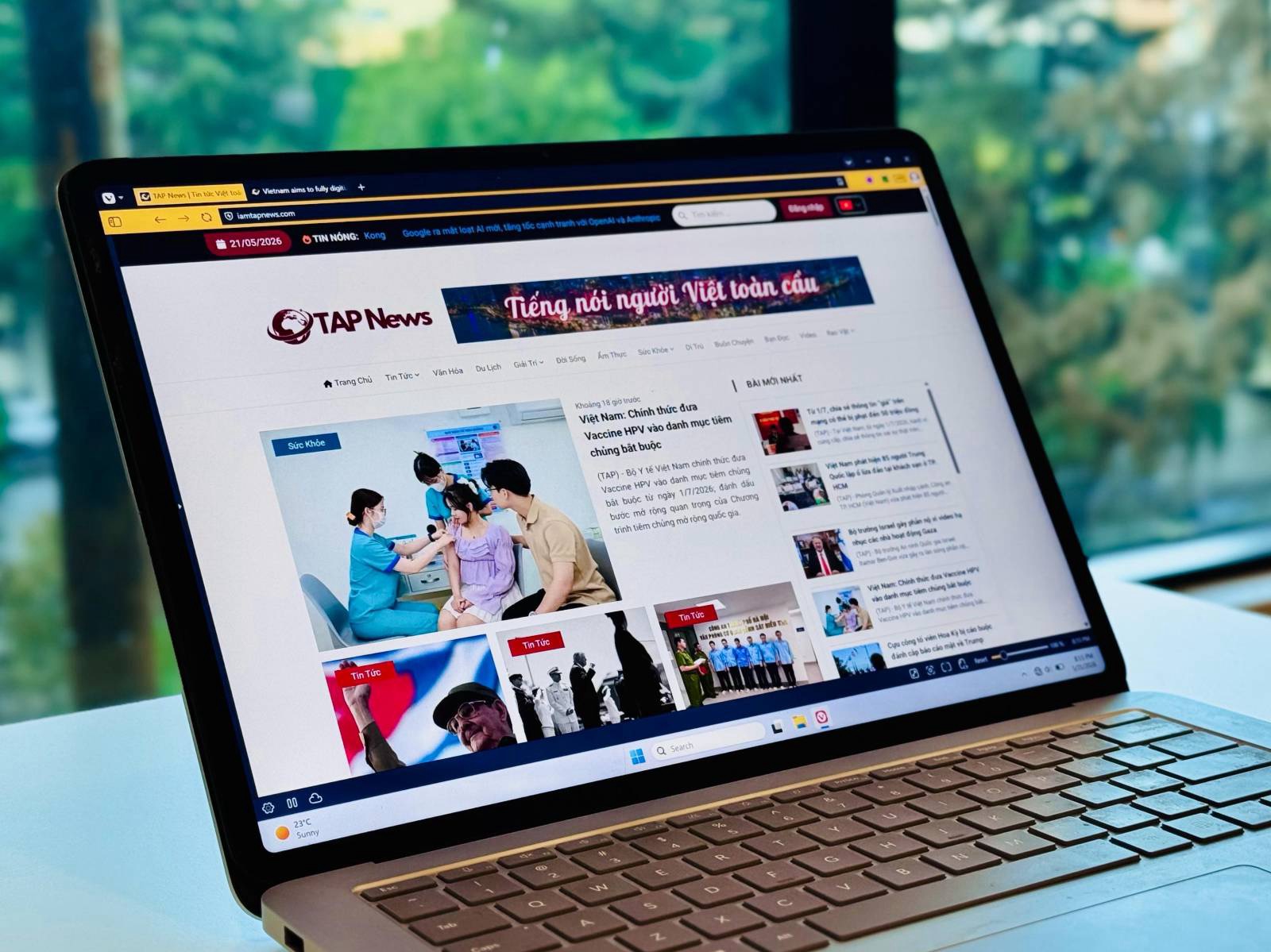 TAP News website