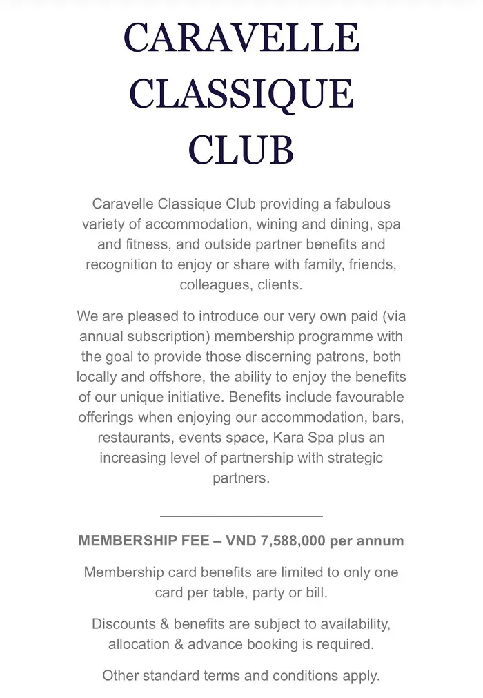 Caravelle Classique Club