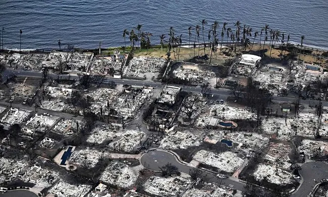Đám cháy rừng tàn phá thị trấn nghỉ dưỡng ở Hawaii