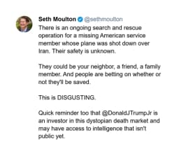 Tranh cãi vụ cá cược liên quan đến tính mạng binh sĩ Hoa Kỳ tại Iran