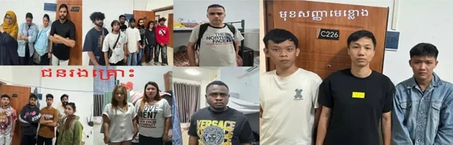 Campuchia đột kích sòng bạc, bắt 23 nghi phạm lừa đảo công nghệ cao