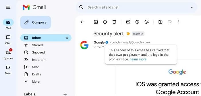 Google triển khai tick xanh trên Gmail dành cho điện thoại Android và iOS