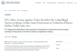 FTC cáo buộc công ty môi giới bán trái phép hàng ngàn vé xem Taylor Swift
