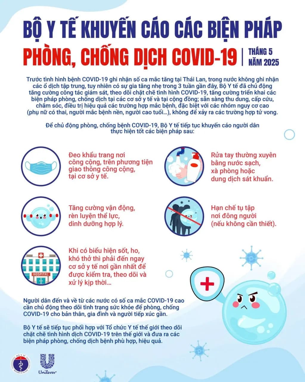 Bộ Y tế Việt Nam cảnh báo Sốt Xuất Huyết, COVID-19 tăng năm 2025